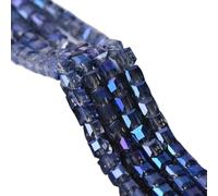 TOFIMA 3mm /4mm/ 6mm/ 8mm /10mm Cube Square Faceted Czech Crystal Glass Loose Crafts Beads Wholesale Lot For Jewelry Making DIY (Color : Grayish Blue, Size : 6mm 50pcs)