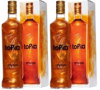TOFKA Toffee Vodka with Golden Glitter Shimmer Effect, Perfect for Shots, Cocktails or Over Ice, 70 ottle, 29.9% ABV (Pack of 2)