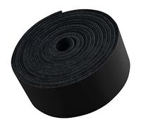 TOFL Genuine Top-Grain Leather Strap | 72 Inches Long | 3/4 Inch Wide | 1/16 Inch Thick (4-5 oz) | 1 Leather Strip for DIY Arts & Craft Projects, Clothing, Jewelry, Wrapping | Black
