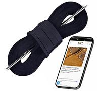 TOFL Leather Boat Shoe Lacing Kit | 45 inches | 1 Needle And 2 Strips [1 Pair], Dark Navy Blue, 45"