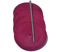 TOFL Softball and Baseball Mitt Lace Kit | 6 Leather Laces with Lacing Needle for Catchers Glove | Pink