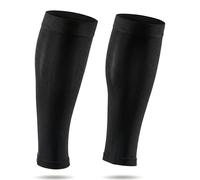 TOFLY® Calf Compression Sleeve for Men & Women, 1 Pair, Footless Compression Socks 20-30mmHg for Leg Support, Shin Splint, Pain Relief, Swelling, Varicose Veins, Maternity, Nursing, Travel, Black L