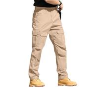 TOFOTL Jeans for Men UK Leisure Lounge Cycling Work Resistant Relaxed Waterproof with Pockets Trousers Chef Trousers Mens Labour Slim Luxury Retro Fishing Khaki