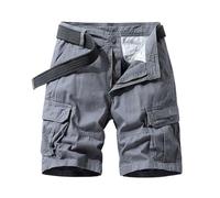 TOFOTL Mens Cargo Shorts with Pockets with Pockets Designer Summer Color Golf Dry Lightweight Hiking Knee Mens Short Breathable Casual Bermuda Day Duty Lightweight Climbing Gray