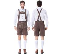 TOFOTL Mens Costume, Beer Suit, Celebratory Regular Fit Festive Complete Classic Adjustable Braces Traditional Versatile Party Festival German Bavarian October Fest, S