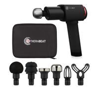 Tofta Massager Massage Gun Neoprene Handle 1300 - 3300 rpm 6 Levels 6 Attachments