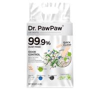 Tofu Cat Litter, Dr. PawPaw Clumping Cat Litter, Green Tea Scent 6 lb, Dust-Free Keep Kitty Tidy, Superior Odor Control Keep Step Fresh
