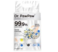 Tofu Cat Litter, Dr. PawPaw Clumping Cat Litter, Honeysuckle Scent 6 lb, Dust-Free Keep Kitty Tidy, Superior Odor Control Keep Step Fresh