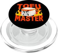 Tofu Master Angry Ninja Plant Based Humor PopSockets PopGrip for MagSafe