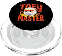 Tofu Master Fiery Ninja Vegan Karate Pun PopSockets PopGrip for MagSafe
