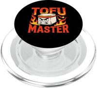 Tofu Master Funny Martial Arts Vegan Humor PopSockets PopGrip for MagSafe