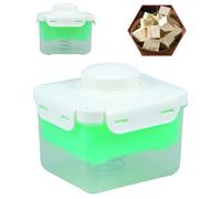 Tofu Press Adjustable Tofu Maker Clear Tofu Maker Press Mold BPA Free Tofu Maker Machine with Built-in Drainage Design Dishwasher Safe Make Firm Tofu Without Crack for Tofu Vegan 15.5×13.5×13.5cm