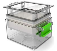 Tofu Press - Beginner's Choice for Enhanced Tofu Taste, Up to 3X More Efficient Tofu Pressing, Removes Water in 10-20 Minutes - Dishwasher Safe & BPA Free with Drip Tray, Includes Tofu Cookbook