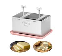 Tofu Press Stainless Steel Tofu Press & Paneer Maker - Cheese Press for Homemade Tofu, Paneer, Vegan Cheese - Heavy Duty with Adjustable Pressure for Firm or Extra Firm Tofu XL