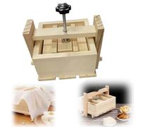 Tofu Press, Wooden Tofu Presser DIY Home Tofu Making Kit, Easily Removes Water from Tofu, Vegan Tofu Presser Tofu Press Mold for Making Fresh Tofu, Cheese, Kitchen Tool