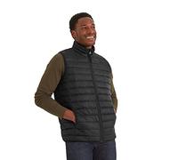 TOG 24 Gibson Lightweight Padded Gilet for Men, Ultra Warm, Supersoft, with Eco-Friendly Filling, Wind Resistant, Two Lower Pockets, Black, 4XL