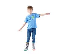 TOG24 Beltex Kids' Short-Sleeve Jersey T-Shirt, X Shaun The Sheep Collaboration, Comfy Casual Tee with A Pockect Peeping Shaun Graphic