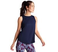 TOG24 Brielle Womens Tech Vest, Lightweight, Quick Wicking, Ladies Activewear, High Neck, Laser Cut, Women's Gym Vest Oxford Blue