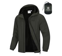 TOG24 Craven Mens Windproof Breathable Waterproof Jacket, Packaway Hood Zip | 100% Polyamide, Coat, Lightweight, Packable, Packs away, Water-repellent finish, Moisture-wicking, Pockets, Hiking, Running