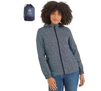 TOG24 Craven Womens Waterproof Packaway Rain Jacket with Bag, Full Length Zip and Adjustable Hood, Breathable, Windproof, Suitable for Hiking and Outdoors