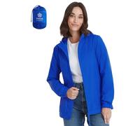 TOG24 Craven Womens Waterproof Packaway Rain Jacket with Bag, Full Length Zip and Adjustable Hood, Breathable, Windproof, Suitable for Hiking and Outdoors