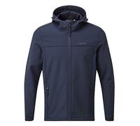 TOG24 Feizor Men's Softshell Jacket Lightweight Fleece Lined Water Resistant Warm Jackets Rain Coat Windbreaker Hiking Jackets with Hood Navy XXL