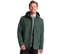 TOG24 Feizor Men's Softshell Jacket Lightweight Fleece Lined Water Resistant Warm Jackets Rain Coat Windbreaker Hiking Jackets with Hood Racing Green XXL