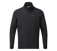 TOG24 Feizor Men's Softshelljacket Water Resisitant Windbreaker Windproof Coat Casual Fleecejacket Hiking Jacket Showerproof Zip Up for Outdoor Black 3XL
