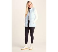 TOG24 Gibson Women's Lightweight Quilted Gilet Padded Puffer Vests Windproof Body Warmer Ladies Sleeveless Jacket Outerwear for Hiking Running Cycling Ice Blue UK20