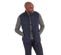 TOG24 Gibson Men's Lightweight Padded Gilets Puffer Quilted Vests Windproof Body Warmer Outerwear Sleeveless Jackets for Hiking Running Fishing Golf Dark Indigo XL