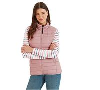 TOG24 Gibson Women's Lightweight Quilted Gilet Padded Puffer Vests Windproof Body Warmer Ladies Sleeveless Jacket Outerwear for Hiking Running Cycling Faded Pink UK22