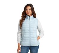 TOG24 Gibson Women's Lightweight Quilted Gilet Padded Puffer Vests Windproof Body Warmer Ladies Sleeveless Jacket Outerwear for Hiking Running Cycling Ice Blue UK20