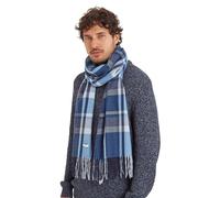 TOG24 Hayner Unisex Winter Chunky Woven Scarf In Classic Check Pattern with Tassels