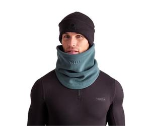 TOG24 Hurton Unisex Microfleece Snow Tube Neck Snood Super-Soft Scooped Hem Toggle Adjusters for Cinched Fit Dark Turquoise