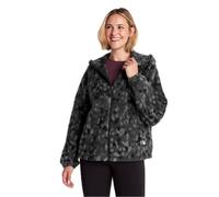 TOG24 Joanna Womens Heavy Fleece, Warm Sherpa Jacket with All Over Print, Zip Opening, Relaxed Boxy Fit, Dropped Shoulders, Adjustable Hood, Lower Pockets, and Adjustable Toggles at Hem Pullover