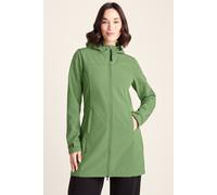 TOG24 Keld Lightweight Long Womens Softshell Jacket, Windproof, Showerproof Zip Up Outdoor Jacket with Hood, Fleece Lined For Warmth, Ideal for hiking, walking and everyday use