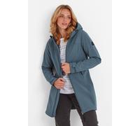 TOG24 Keld Lightweight Long Womens Softshell Jacket, Windproof, Showerproof Zip Up Outdoor Jacket with Hood, Fleece Lined For Warmth, Ideal for hiking, walking and everyday use