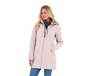 TOG24 Keld Womens Long Lightweight Jacket Wind Rain Hood, Fleece Lined