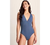 TOG24 Women's 'Maggie' Mesh Lined One Piece Swimsuit in Blue | Size: 12 TOG24 Blue 12