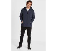 TOG24 Feizor Men's Waterproof Softshell Jacket Lightweight Fleece Lined Warm Jackets Rain Coat Windbreaker Hiking Jackets with Hood Navy L