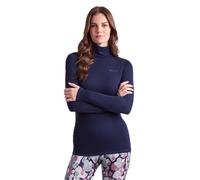 TOG24 Meru Womens Base Layer Roll Neck. Womens Roll Neck Thermal Top Made from Breathable & Lightweight Fabric with Anti Chafe Seams That Quickly Wicks Sweat Away & Eliminates Odours Oxford Blue