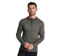 TOG24 Meru Zip Neck Base Layer Top. Mens Zip Neck Thermal Made From Ultra Comfy Breathable & Lightweight Fabric That's Quick Wicking & Odour Reducing & Has Anti Chafe Seams Dark Grey Marl
