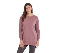 TOG24 Michelle Womens Sweatshirt. Made From A Super Cosy Cotton Blend. With Ribbed Cuffs & Hem For Extra Comfort Plus Dropped Shoulders & Dropped Hem With Side Split For Stylish & Fashionable Look.