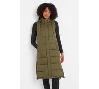 Tog24 'newall' Long Gilet In Khaki Khaki 16