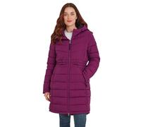 TOG24 Orton Womens Longer-Length Jacket Light Rain Protection Wind-Resistant Baffle Coat Complete With Toggle Adjusters On Waist & Hood, It Helps You Stay Warm, Dry & Stylish