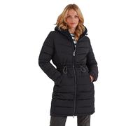 TOG24 Orton Womens Longer-Length Jacket Light Rain Protection Wind-Resistant Baffle Coat Complete With Toggle Adjusters On Waist & Hood, It Helps You Stay Warm, Dry & Stylish