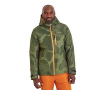 TOG24 Palisade Mens Waterproof Ski & Snowboard Jacket Durable Camouflage Camo Design Windproof & Breathable Fabric Helmet-Friendly Hood Snow Cuffs Snowskirt Ski Pass Pocket Goggle Wipe Attached