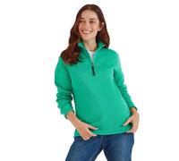 TOG24 Pearson Knitlook Womens Fleece with ¼ Zip Neck