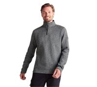 TOG24 Pearson Mens Quarter Zip Neck Fleece, Knitlook Walking Outdoor | 3XL, XXXL,Dark Grey Marl,Polyester, Sweatshirt, Jumper, Brushed lining, Anti-pill, Layering, Outdoors
