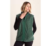 TOG24 Peyton Womens Heavy Fleece, Warm Sherpa Gilet with Zip Opening and Laid On Fabric Details, Relaxed Boxy Fit, Lower Pockets, and Adjustable Toggles to Hem, Cosy Pullover